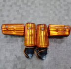 Plastic mudguards plus chain cover and 4 mini indicator (4 pieces) 70cc bike ,rust proof best quality