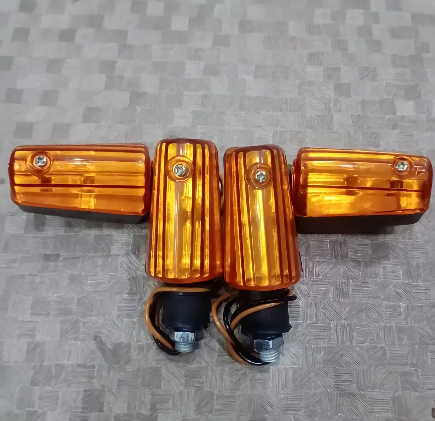 Plastic mudguards plus chain cover and 4 mini indicator (4 pieces) 70cc bike ,rust proof best quality