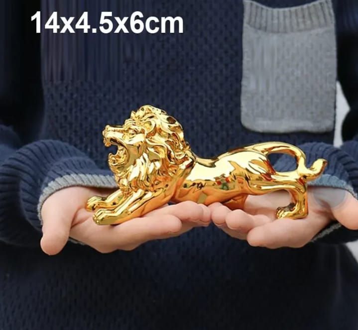 Golden Lion Car Dashboard Decoration