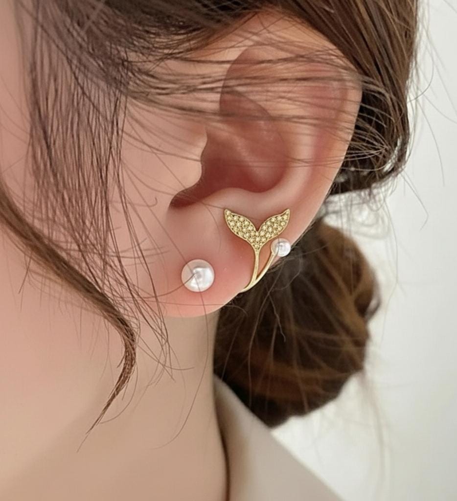 Korean Fish Tail Earrings