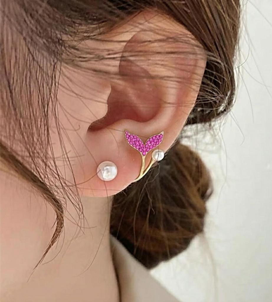 Korean Fish Tail Earrings