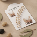 10 Pcs Adjustable Alloy Rings Set for Women & Girls