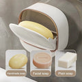 1PC Soap Box Wall Mounted Light Luxury Soap Holder
