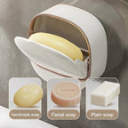1PC Soap Box Wall Mounted Light Luxury Soap Holder