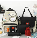 5 Set Backpack For Teenager Girl Waterproof High Capacity School Bags