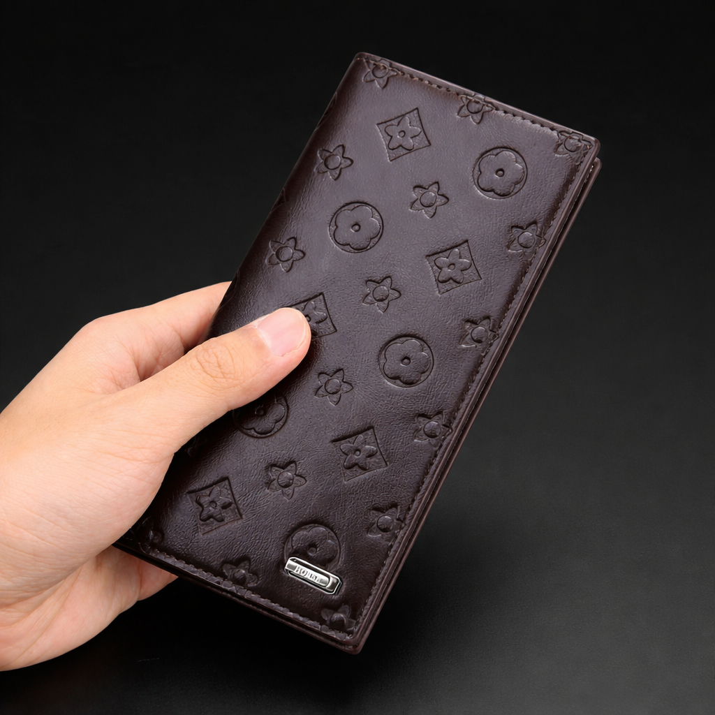 Monogram Luxe Long Wallet – Zip Around Purse with 14 Card Slots