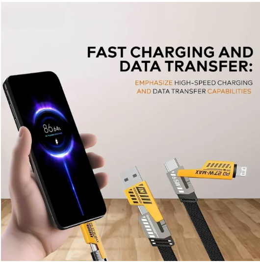4 In 1 Fast Charging Cable 1.5 Meter