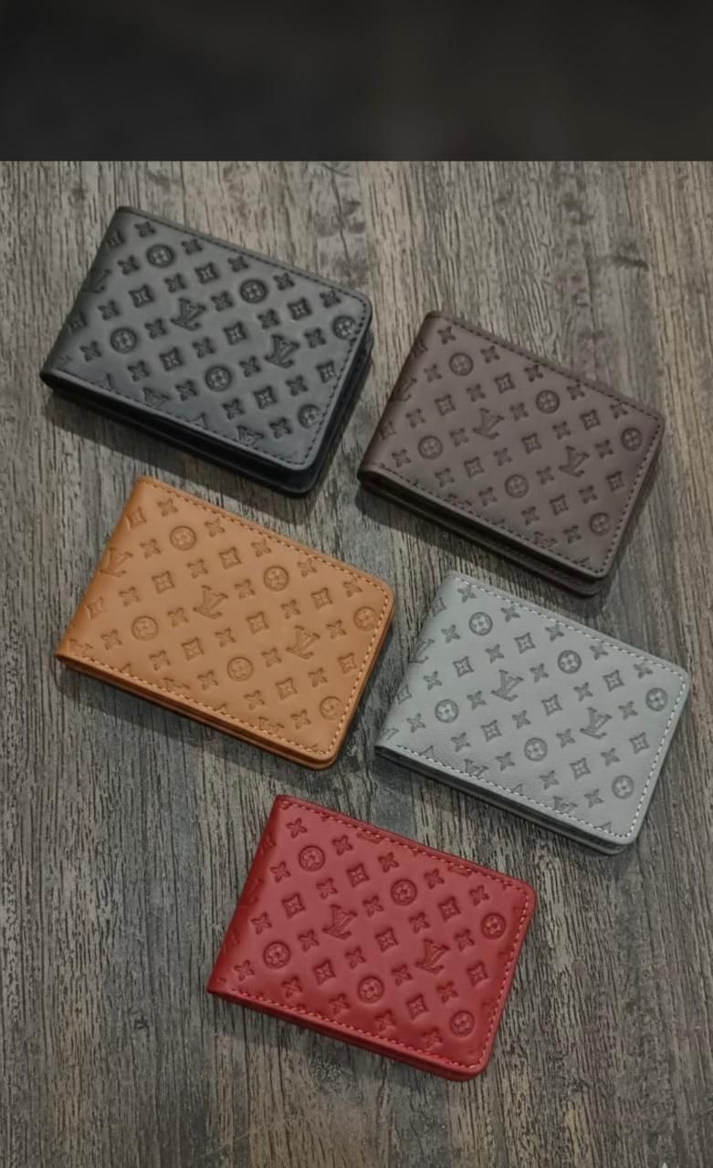 Stylish LV Style Embossed Pattern Men's Wallet