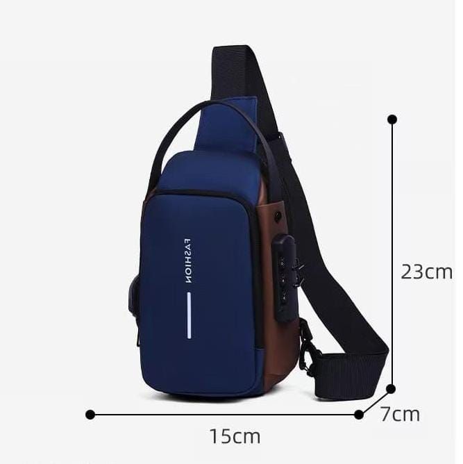 Anti-Theft Cross Body Bag With Password Lock//Shoulder Bag