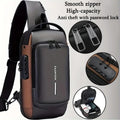 Anti-Theft Cross Body Bag With Password Lock//Shoulder Bag