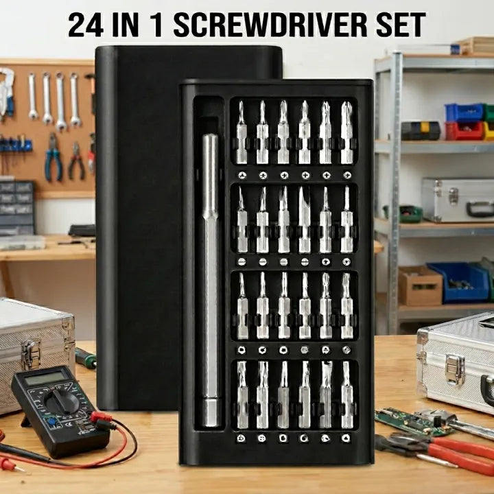 24-in-1 Portable Precision Screwdriver Set with Box Packing