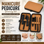 7-Piece Manicure & Pedicure Nail Care Grooming Kit - Premium Quality