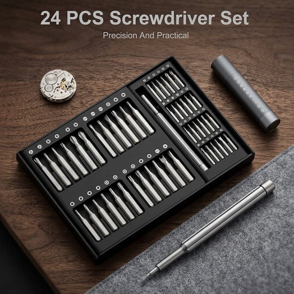 24-in-1 Portable Precision Screwdriver Set with Box Packing