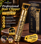 Men's Rechargeable Hair Trimmer with Dragon Design