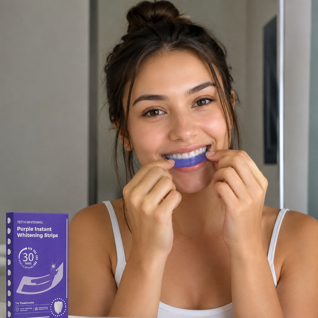 Purple Instant Teeth Whitening Strips (14 Treatments)