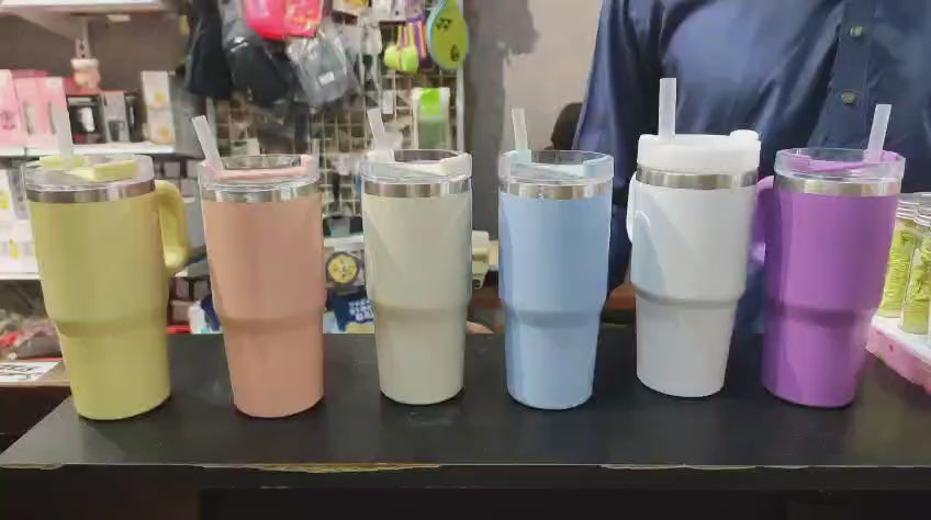 Mini Tumbler Stainless Steel 20oz Random Colour Durable Double Wall Design Portable Travel Mug For Hot And Cold Drinks